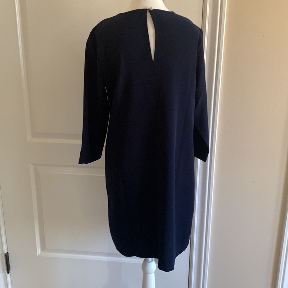 Ann Taylor Geometric Print Jersey Shift Dress - Picture 4 of 8